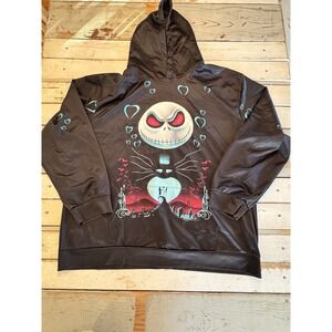 Nightmare Before Christmas Hoodie - Jack and Sally Size 3XL No Drawstring